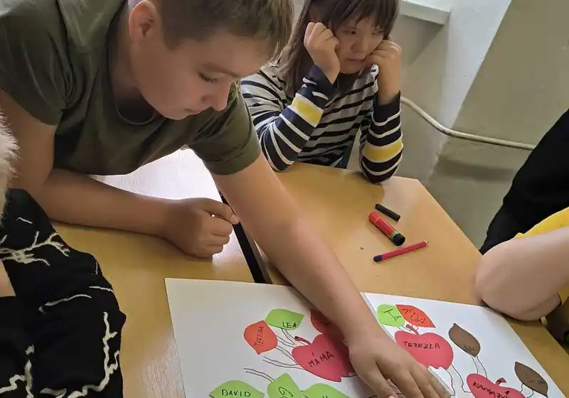 Celoškolní projekt "Týden našich emocí a přátelství" 4.den jablka