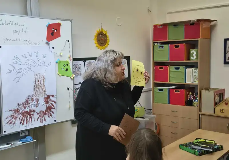 Celoškolní projekt "Týden našich emocí a přátelství" 3.den listy emocí