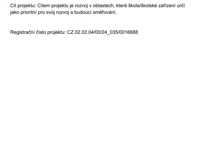 Projekt operačního programu Jan Amos Komenský (OP JAK II)