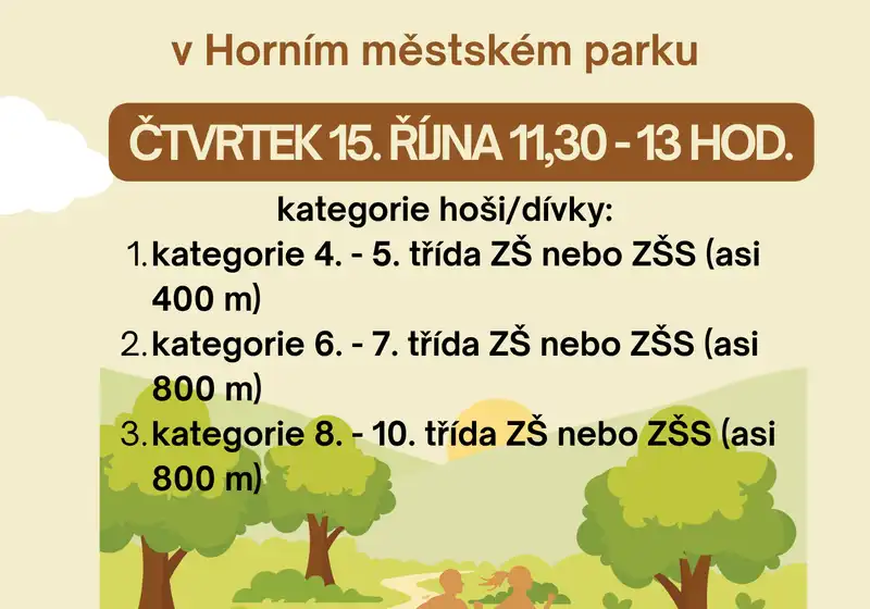 Přespolní běh 15. 10. 2026