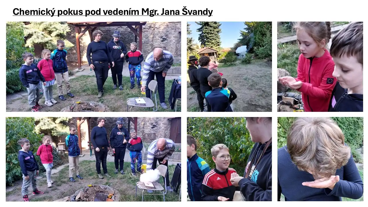 Chemický pokus na školní zahradě